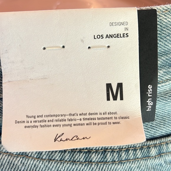 KANCAN crossover button , high rise jean shorts - Picture 7 of 8